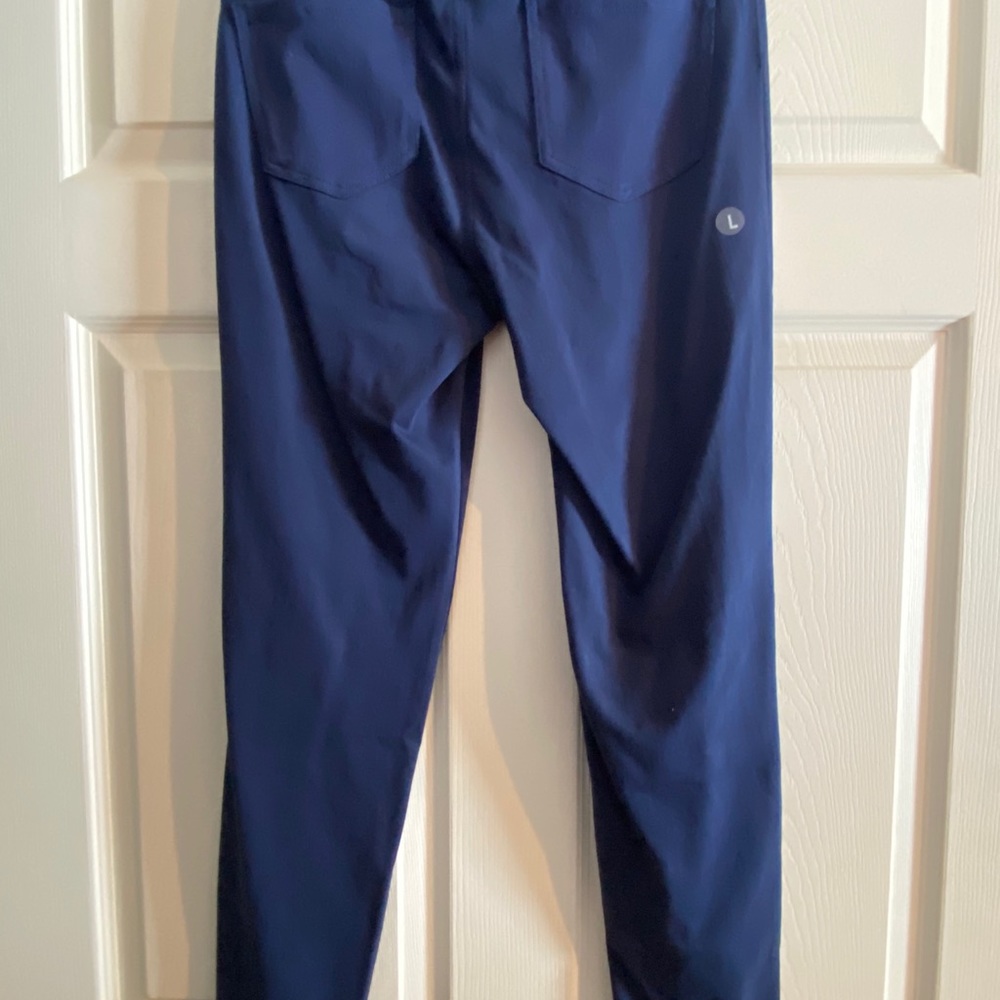 Blue knit jegging